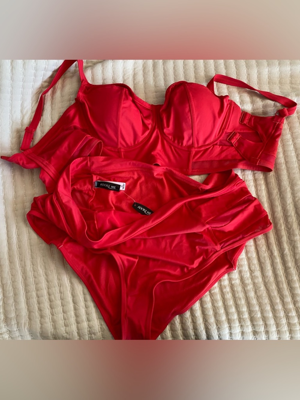 “Adore Me”  Red swimsuit, 4X